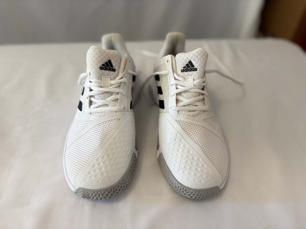 Adidas Court Jam Bounce Womens Size 6.5 Tennis Shoes White Black EH2943